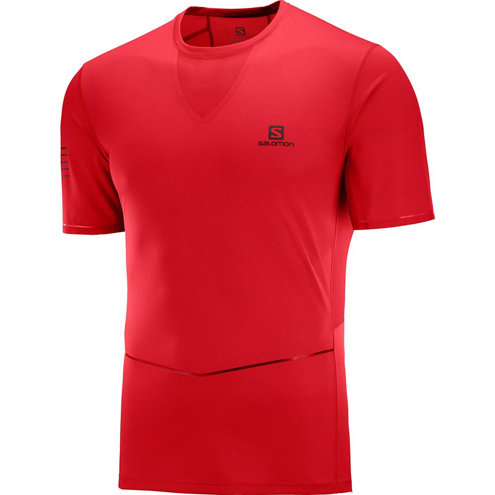 Salomon T-Shirts Herre Rød - SENSE ULTRA M (VTWLD-8791)